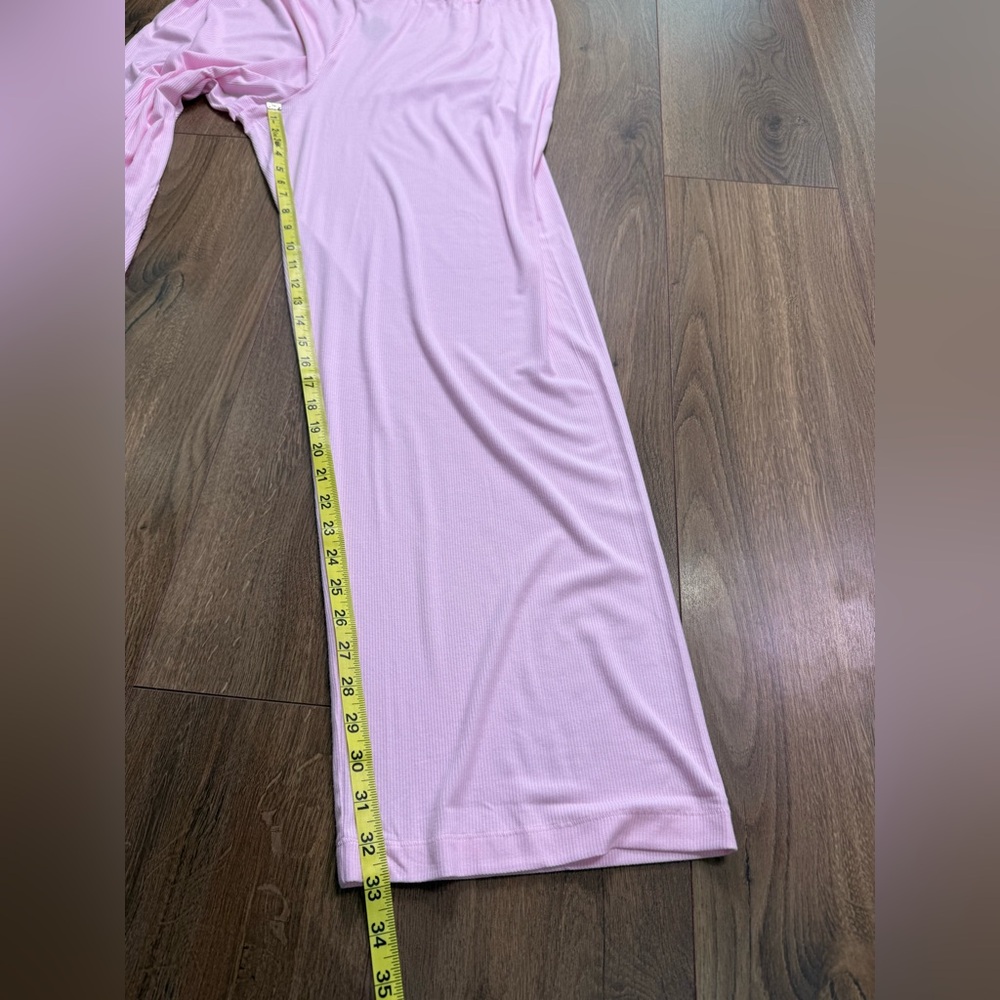 NWT Skims Soft Lounge Rib Sleep Pajama Set Pink Cherry Blossom Size 2X - Picture 16 of 16